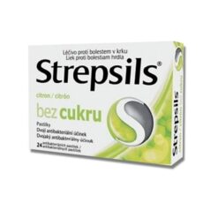 Strepsils citrón bez cukru 24 pastiliek Strepsils www.bohre.sk