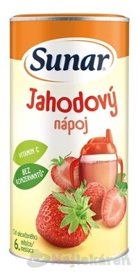 Sunar Rozpustný nápoj Jahodový v prášku (od ukonč. 6. mesiaca) 200 g SUNAR www.bohre.sk