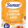 Sunar príkrm ZELENINA S KURACÍM MÄSOM A RYŽOU zeleninovo-mäsový 120g Hero Slovakia s.r.o. www.bohre.sk