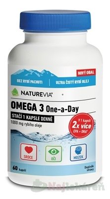 Swiss Naturevia Omega 3 One a Day 60 kapsúl NatureVIA www.bohre.sk