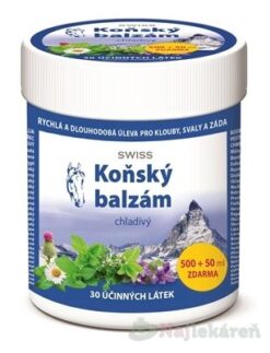 Swiss konský balzam chladivy 550 ml Swiss www.bohre.sk