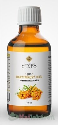 T.ZLATO 100% RAKYTNÍKOVÝ OLEJ  100 ml Tvrdošovské zlato www.bohre.sk