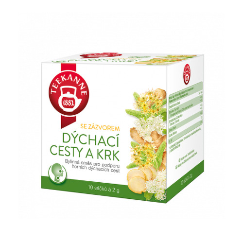 TEEKANNE Bylinný čaj hrdlo a dýchacie cesty so zázvorom 10 x 2 g TEEKANNE www.bohre.sk