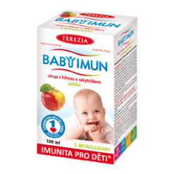 TEREZIA BABY IMUN sirup s hlivou a rakytníkom príchuť jablko 100ml Terezia Company www.bohre.sk