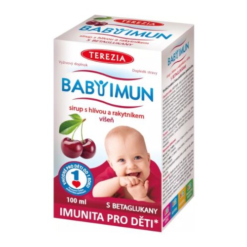 TEREZIA BabyImun sirup s hlivou a rakytníkom príchuť višňa 100 ml TEREZIA www.bohre.sk