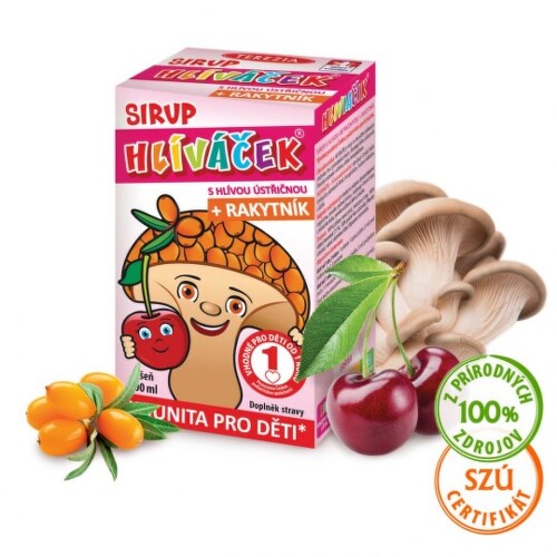TEREZIA Hliviačik sirup s hlivou a rakytníkom višňa 100 ml TEREZIA www.bohre.sk