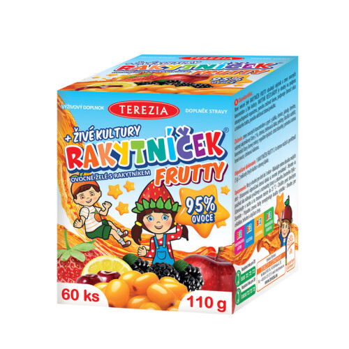 TEREZIA Rakytníček frutty + živé kultúry ovocné želé 60 ks TEREZIA www.bohre.sk
