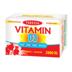 TEREZIA Vitamín D3 2000 IU 90 kapsúl Terezia Company www.bohre.sk