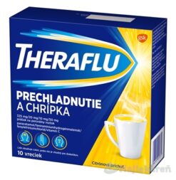 THERAFLU na chrípku a nachladnutie, citrónová príchuť 10 vreciek Theraflu www.bohre.sk