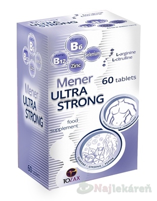 TOZAX Mener ULTRA STRONG tbl 1x60 ks Laverna trade, s.r.o. Tozax www.bohre.sk