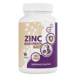 TOZAX ZINOK GLUKONAT 25MG 120 TBL Tozax www.bohre.sk