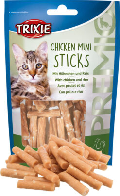 TRIXIE PREMIO Mini tyčinky s kuracím mäsom a ryžou pre mačky 50g TRIXIE www.bohre.sk
