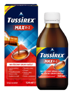 TUSSIREX MAX 8v1 sirup proti kašľu 120ml Tussirex www.bohre.sk