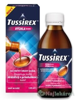 TUSSIREX sirup na kašeľ 120 ml Tussirex www.bohre.sk