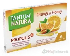 Tantum Natura Propolis orange & honey gumené 15 pastilok Tantum Verde www.bohre.sk