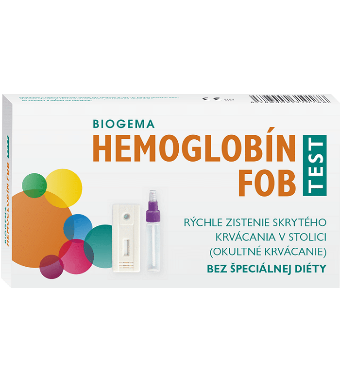 Test HEMOGLOBÍN FOB na krvácanie v stolici Diagnostické | Samodiagnostické testy www.bohre.sk