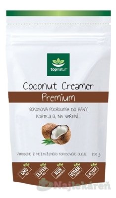 Topnatur Coconut creamer premium 150 g Topnatur www.bohre.sk