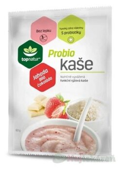 Topnatur Probio Kaša Jahoda a biela čokoláda 60 g Topnatur www.bohre.sk