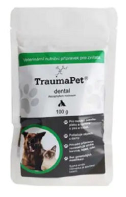 TraumaPet dental pre psy a mačky napomáha redukcii zubného povlaku a kameňa 100g NanoComplex s.r.o. www.bohre.sk