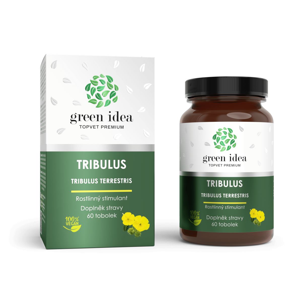 Tribulus - bylinný extrakt - 60 kapsúl - Green idea Green idea www.bohre.sk