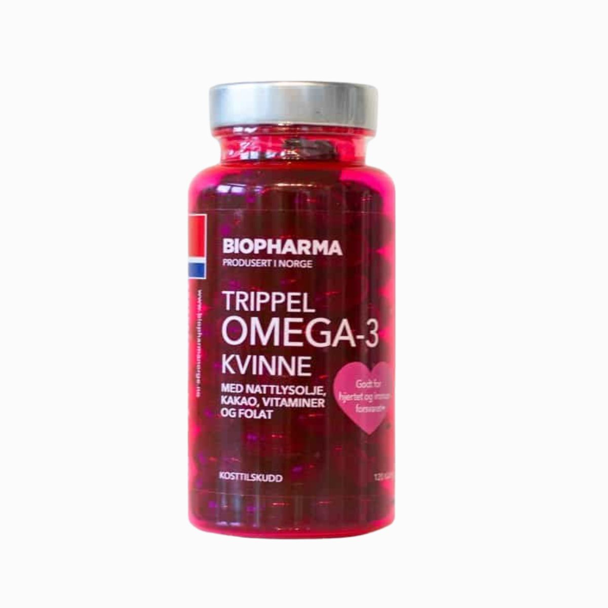 Trippel OMEGA 3 Kvinne Kakao - Biopharma - 120 kapsúl Biopharma www.bohre.sk