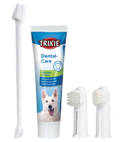 Trixie Set zubná pasta s mätou 100 g a zubné kefky 3ks TRIXIE www.bohre.sk
