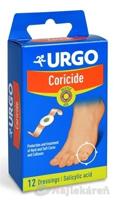 URGO Coricide Na kurie oká 12ks URGO www.bohre.sk