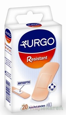 URGO Resistant odolná náplasť, 3 veľkosti, 20ks URGO www.bohre.sk