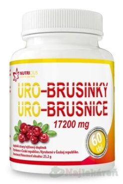 Uro Brusnice 60 tabliet NUTRICIUS www.bohre.sk