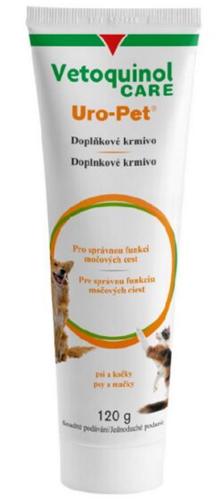 Uro-pet gel pomáha znižovať výskyt opakujúcich sa močových kameňov pre psy a mačky 120 g Uro-Pet www.bohre.sk