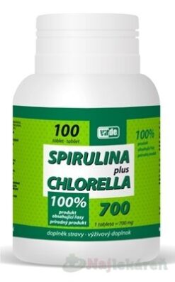 V Spirulina + chlorella 100 tabliet Virde www.bohre.sk
