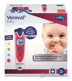 VEROVAL Baby Bezdotykový infračervený teplomer digitálny, červený Veroval www.bohre.sk