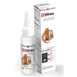 VETOQUINOL Otifree roztok na čistenie uší psov a mačiek 60 ml Vetoquinol www.bohre.sk
