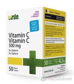 VIRDE VITAMÍN C 500 MG SO ŠÍPKAMI Virde www.bohre.sk