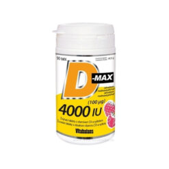 VITABALANS D-max 4000 IU (100 µg) 90 žuvacích tabliet Vitabalans www.bohre.sk