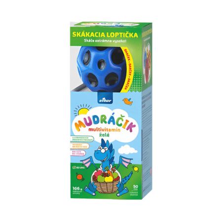 VITAR Mudráčik multivitamín želé 50 ks + loptička set VITAR www.bohre.sk