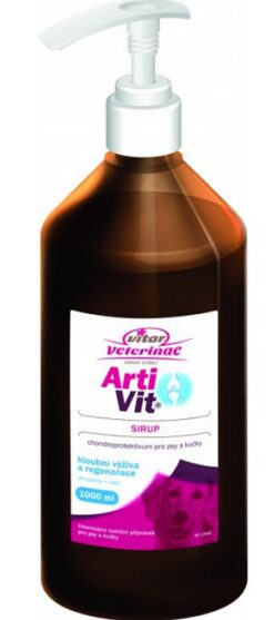 VITAR Veterinae Artivit Sirup - kĺbová výživa pre psy a mačky 1000ml Vitar Veterinae www.bohre.sk