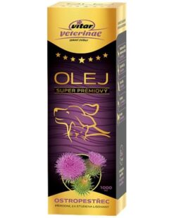 VITAR Veterinae Ostropestrecový olej pre psy a mačky 1000ml Vitar www.bohre.sk