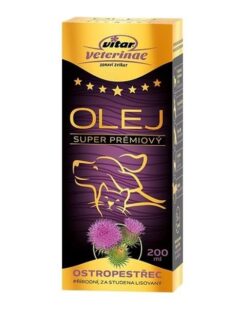 VITAR Veterinae Ostropestrecový olej pre psy a mačky 200ml Vitar www.bohre.sk