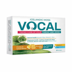 VOCAL HA pastilky s príchuťou medu a citrónu 24 ks Vocal www.bohre.sk