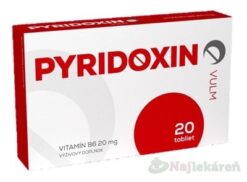 VULM PYRIDOXIN (vitamín B6 20 mg) 20 tbl Vulm www.bohre.sk