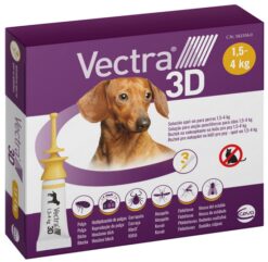 Vectra 3D dog XS pipety proti blchám a kliešťom pre psy od 1,5-4kg Vectra www.bohre.sk