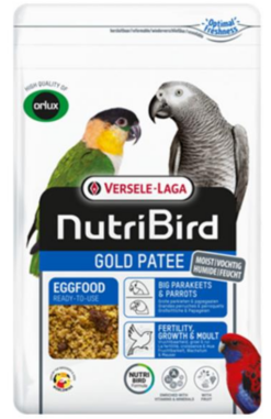 Versele Laga Orlux NutriBird Gold Patee Big Parakeets & Parrots vaječná zmes pre veľké papagáje 1kg VERSELE LAGA www.bohre.sk