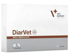 VetExpert DIARVET na zahustenie fekálnej hmoty pre psy a mačky 6 tabliet VetExpert www.bohre.sk