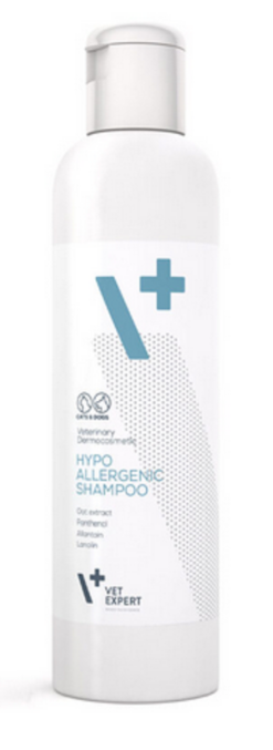 VetExpert Hypoallergenic Shampoo na starostlivosť o citlivú kožu so sklonom k podráždeniu pre psy a mačky 250ml VetExpert www.bohre.sk
