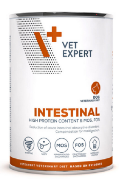 VetExpert VD dog 4T Intestinal konzerva pre psy s tráviacimi ťažkosťami 400g VetExpert www.bohre.sk