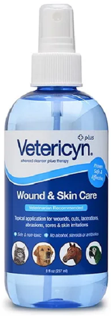 Vetericyn Wound care roztok na cielenú liečbu rán u zvierat 237ml Vetericyn www.bohre.sk