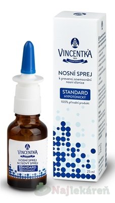 Vincentka Standard nosný sprej 25 ml  www.bohre.sk