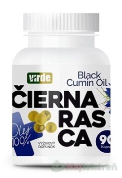 Virde ČIERNA RASCA olej 100% 90 kapsúl Virde www.bohre.sk