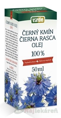 Virde Čierna rasca olej 100% 50 ml Virde www.bohre.sk
